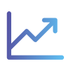 chart up arrow icon