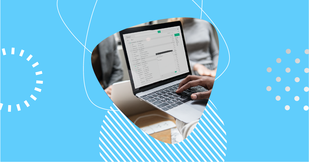 An image of a person working on a computer